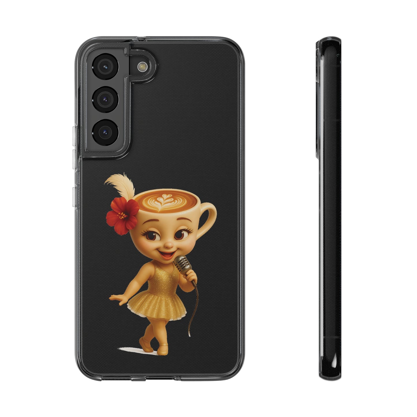 Ballerina Cappuccina Phone Case Transparent - Cute Soft Cases, Fun Gifts