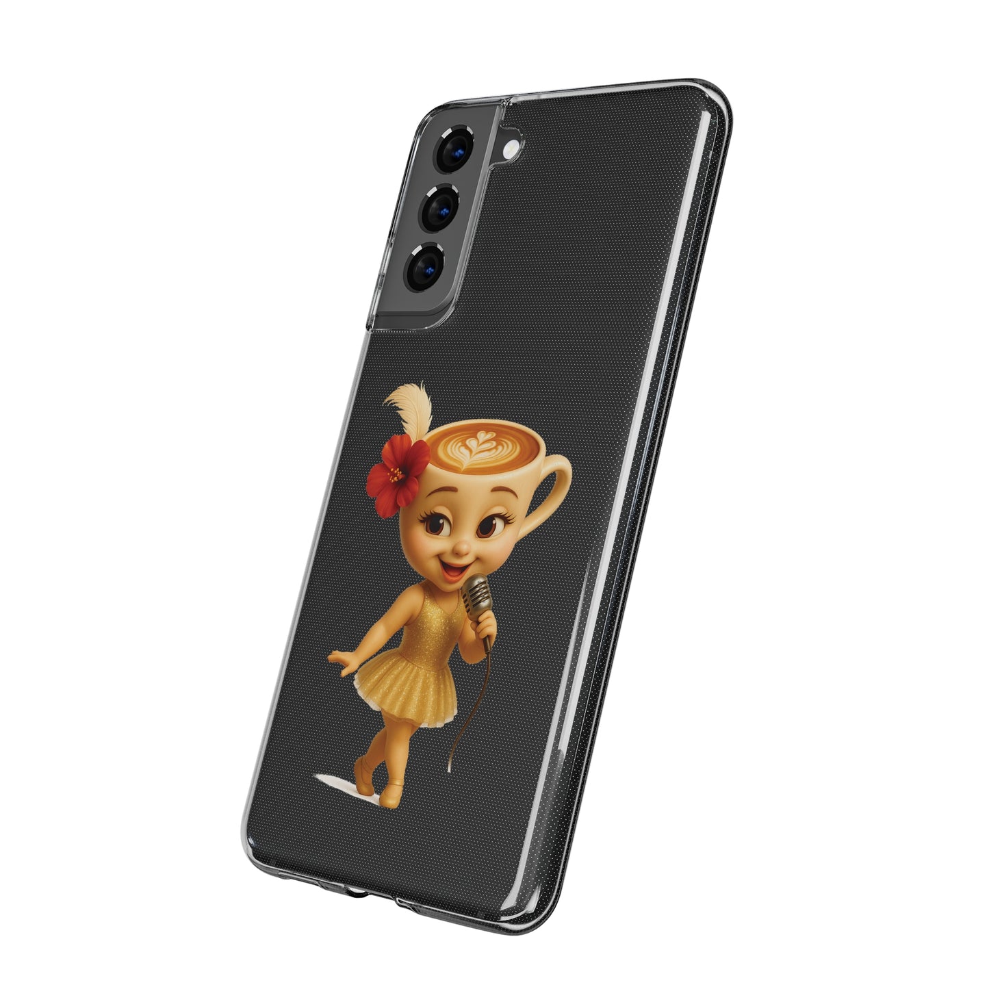 Ballerina Cappuccina Phone Case Transparent - Cute Soft Cases, Fun Gifts