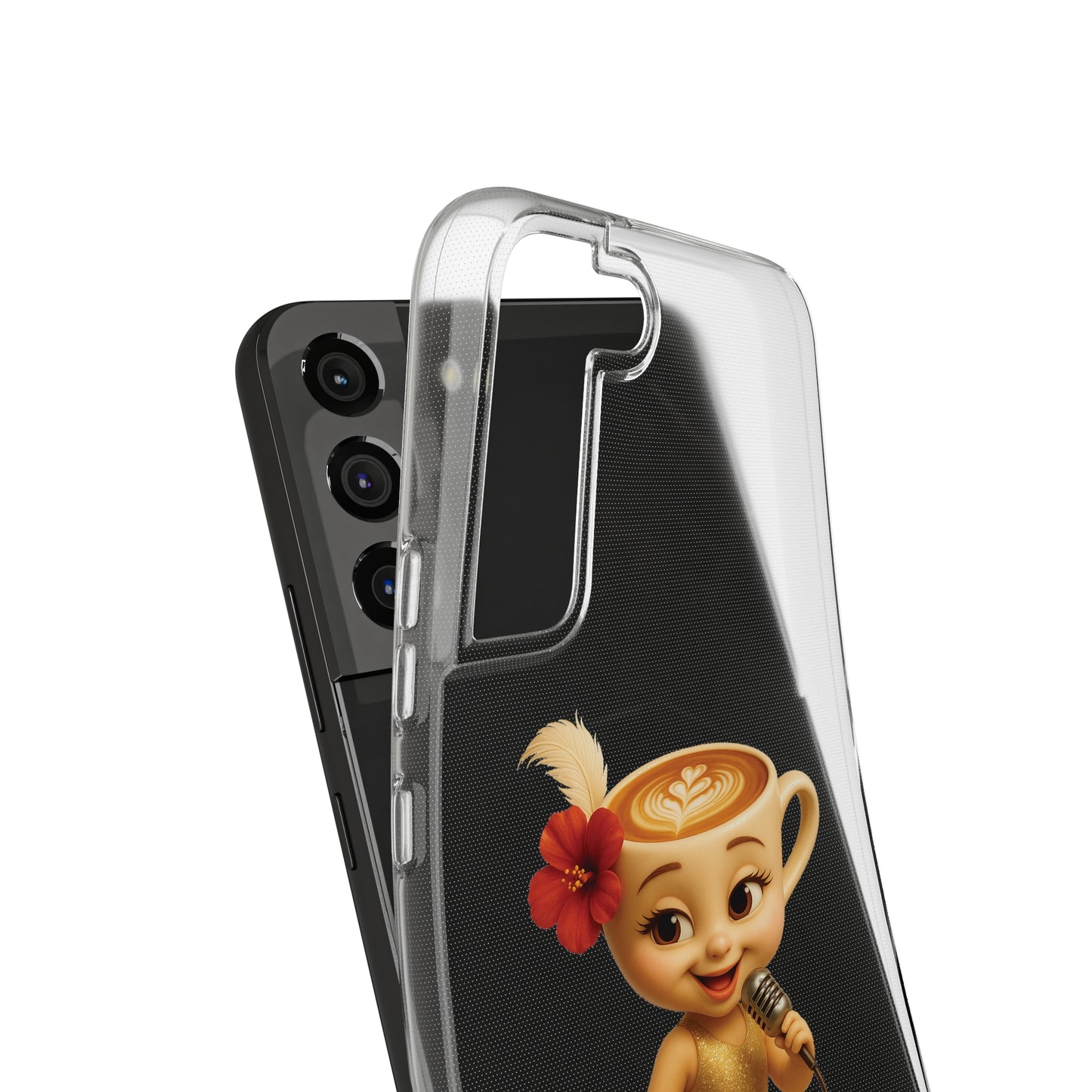 Ballerina Cappuccina Phone Case Transparent - Cute Soft Cases, Fun Gifts