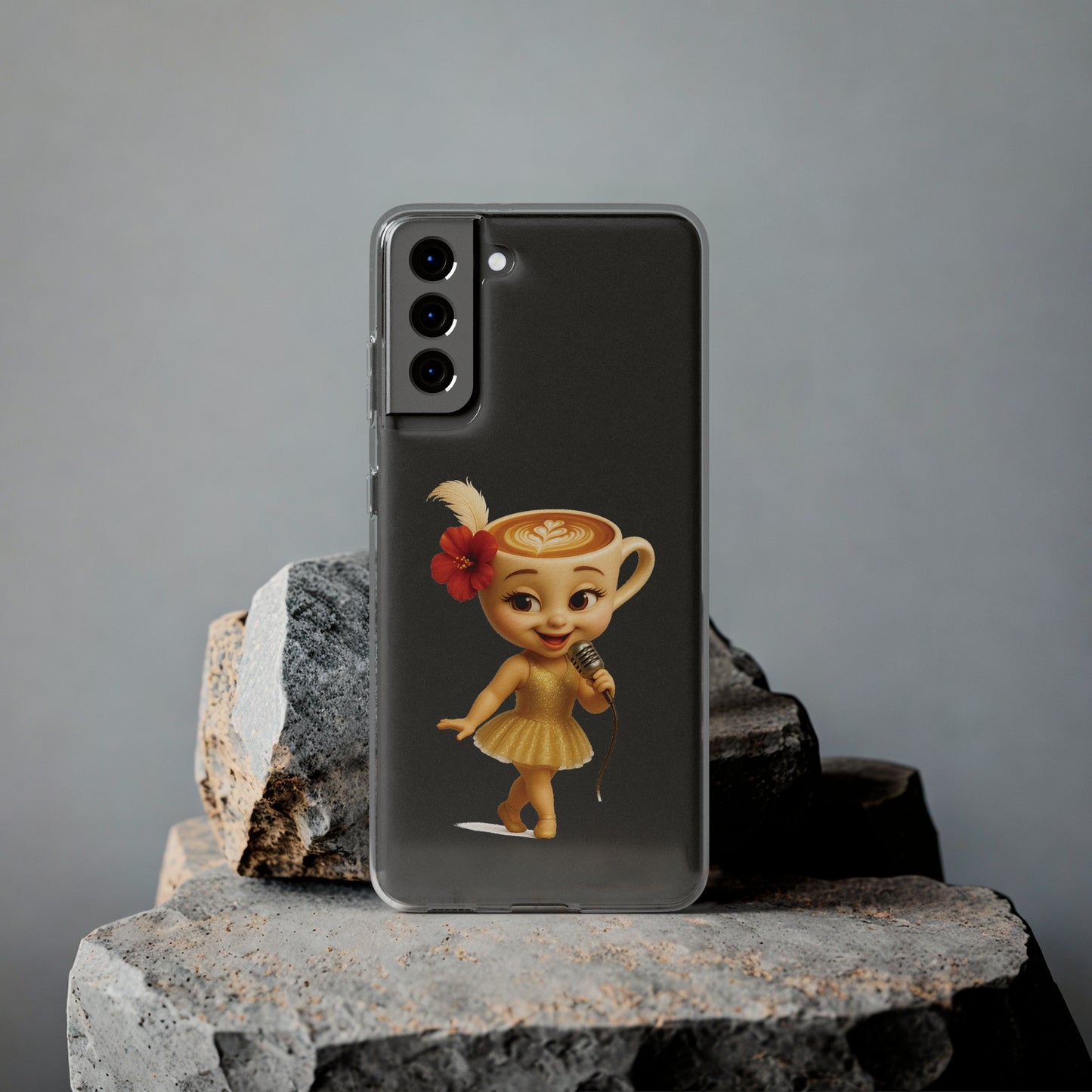 Ballerina Cappuccina Phone Case Transparent - Cute Soft Cases, Fun Gifts