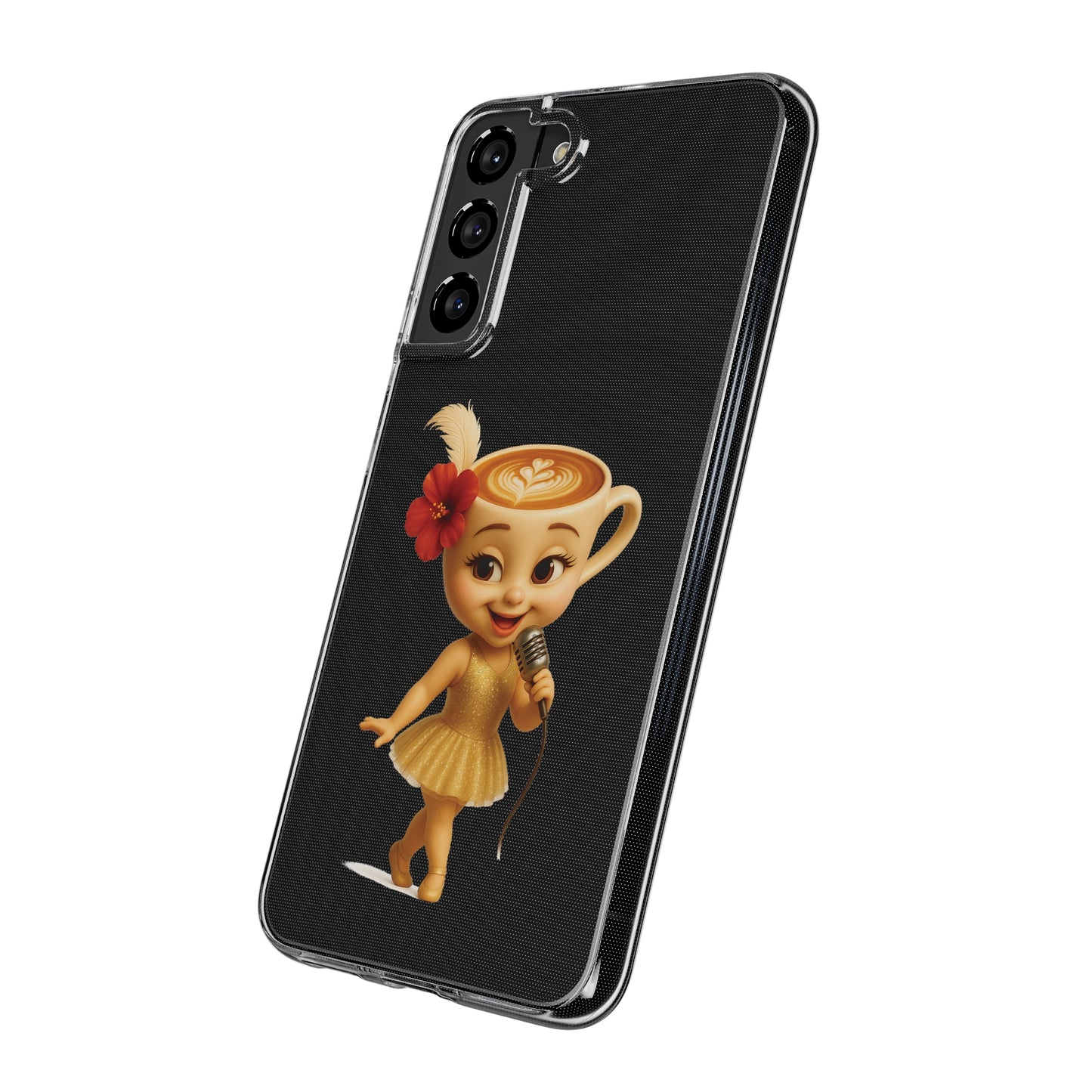 Ballerina Cappuccina Phone Case Transparent - Cute Soft Cases, Fun Gifts