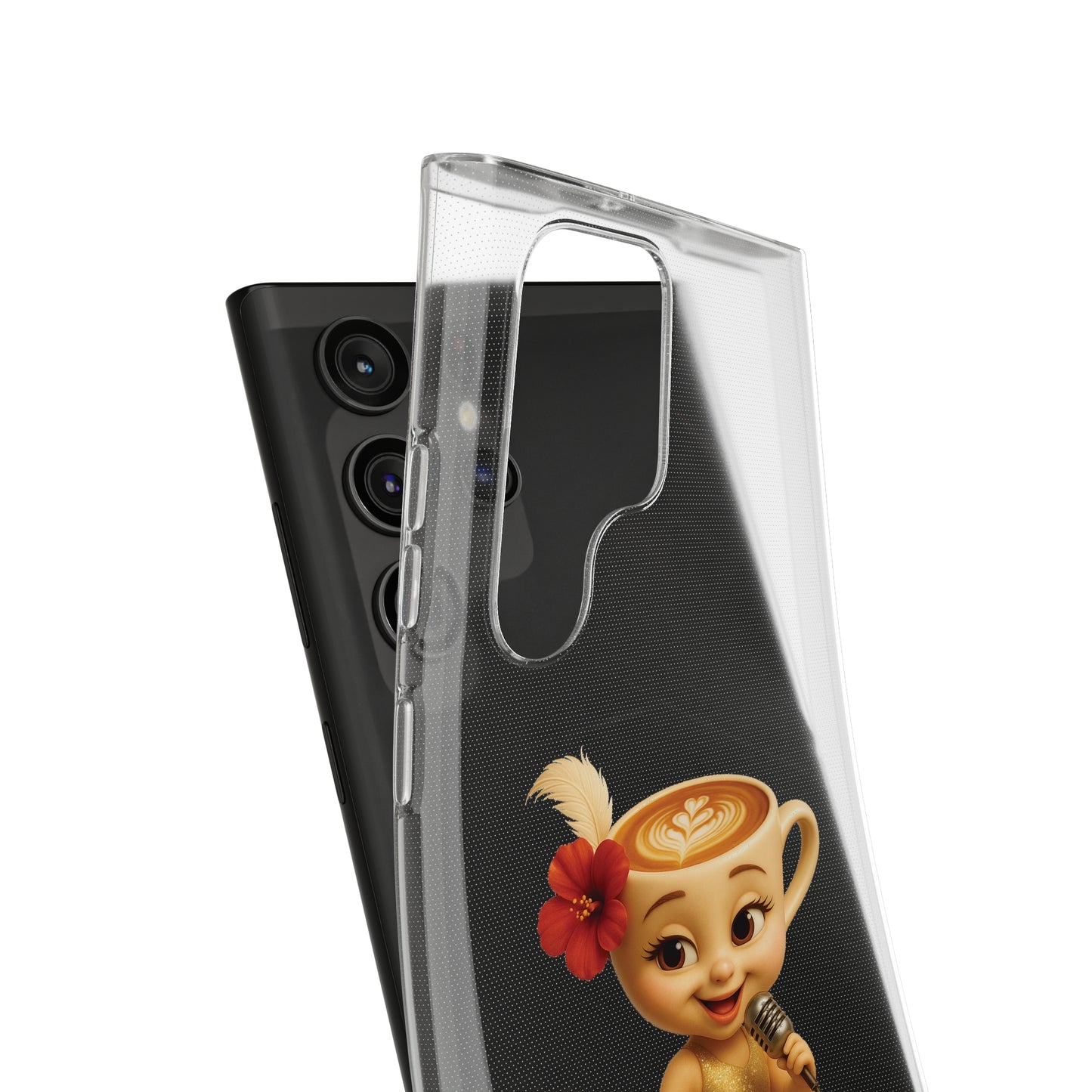 Ballerina Cappuccina Phone Case Transparent - Cute Soft Cases, Fun Gifts