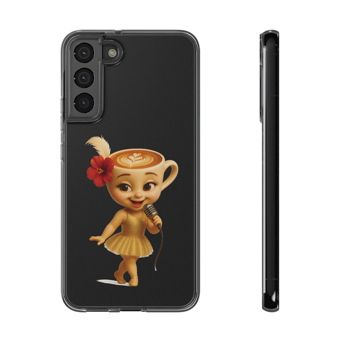Ballerina Cappuccina Phone Case Transparent - Cute Soft Cases, Fun Gifts