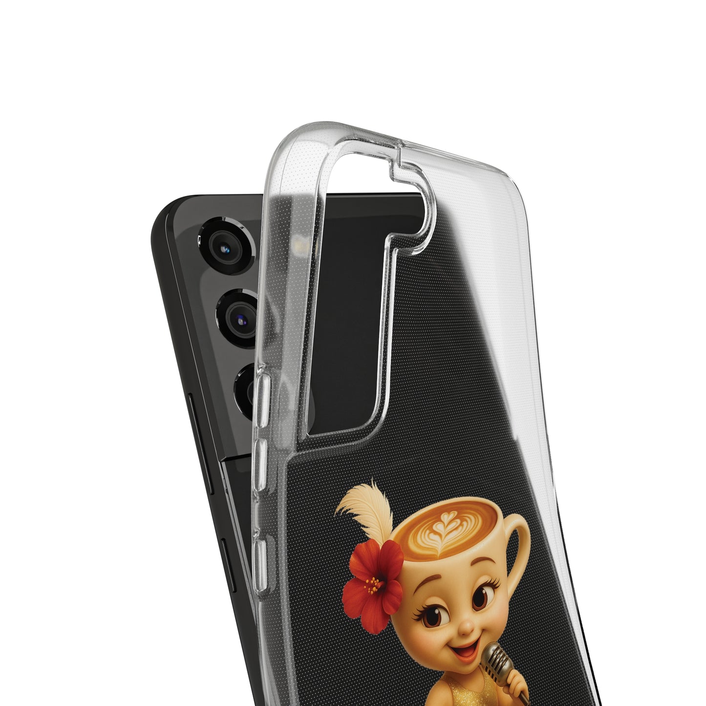 Ballerina Cappuccina Phone Case Transparent - Cute Soft Cases, Fun Gifts