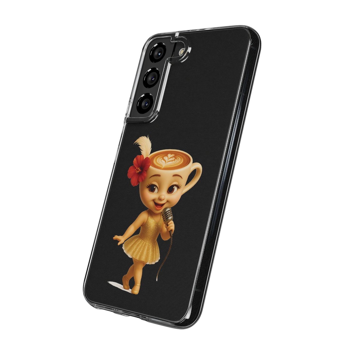 Ballerina Cappuccina Phone Case Transparent - Cute Soft Cases, Fun Gifts