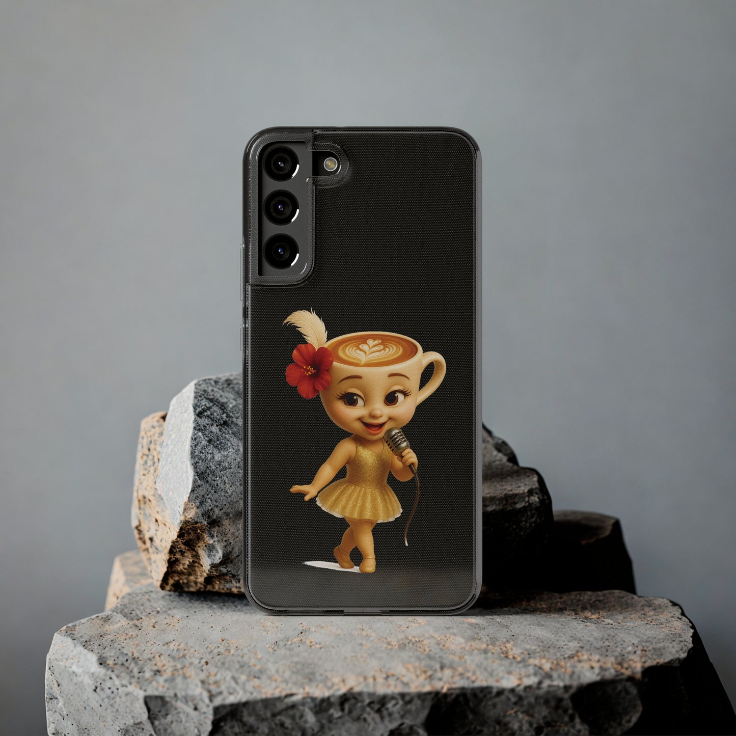 Ballerina Cappuccina Phone Case Transparent - Cute Soft Cases, Fun Gifts