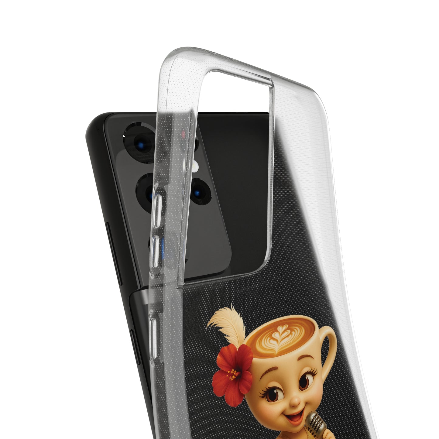 Ballerina Cappuccina Phone Case Transparent - Cute Soft Cases, Fun Gifts